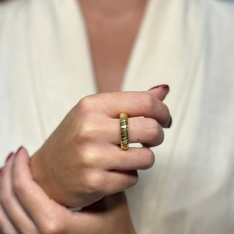 Anello fascia elastico oro