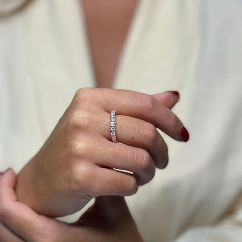 Anello Veretta diamanti G-H/VS oro