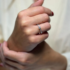 Anello solitario oro e diamanti