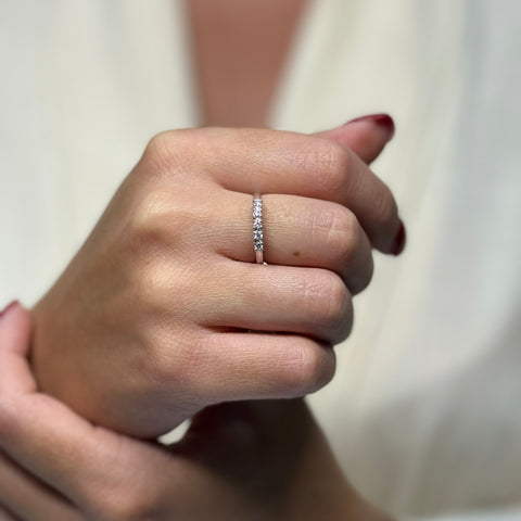 Anello Veretta oro e diamanti