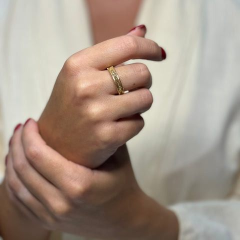 Anello fascia elastica  slim oro