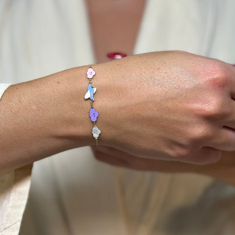 Bracciale aereo e nuvole bimbi oro