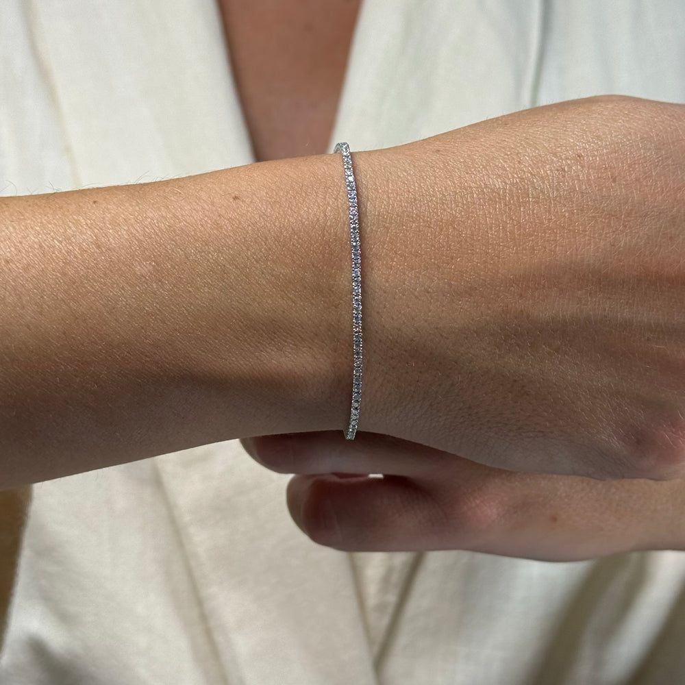 Bracciale tennis oro e diamanti