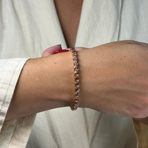 Bracciale tubolare oro