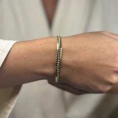 Bracciale groumette degradè oro