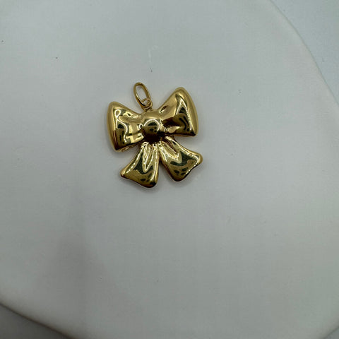 Pendente fiocco bombè oro