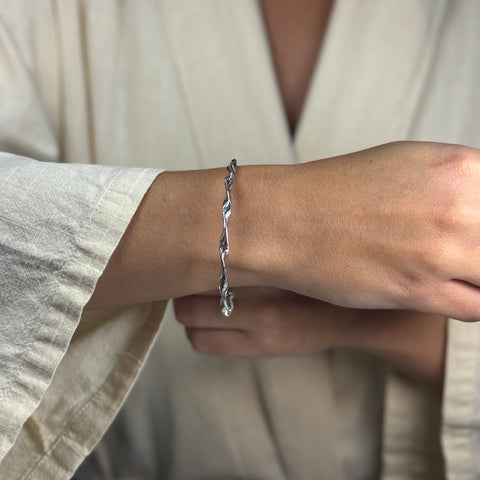Bracciale torchon elastico oro