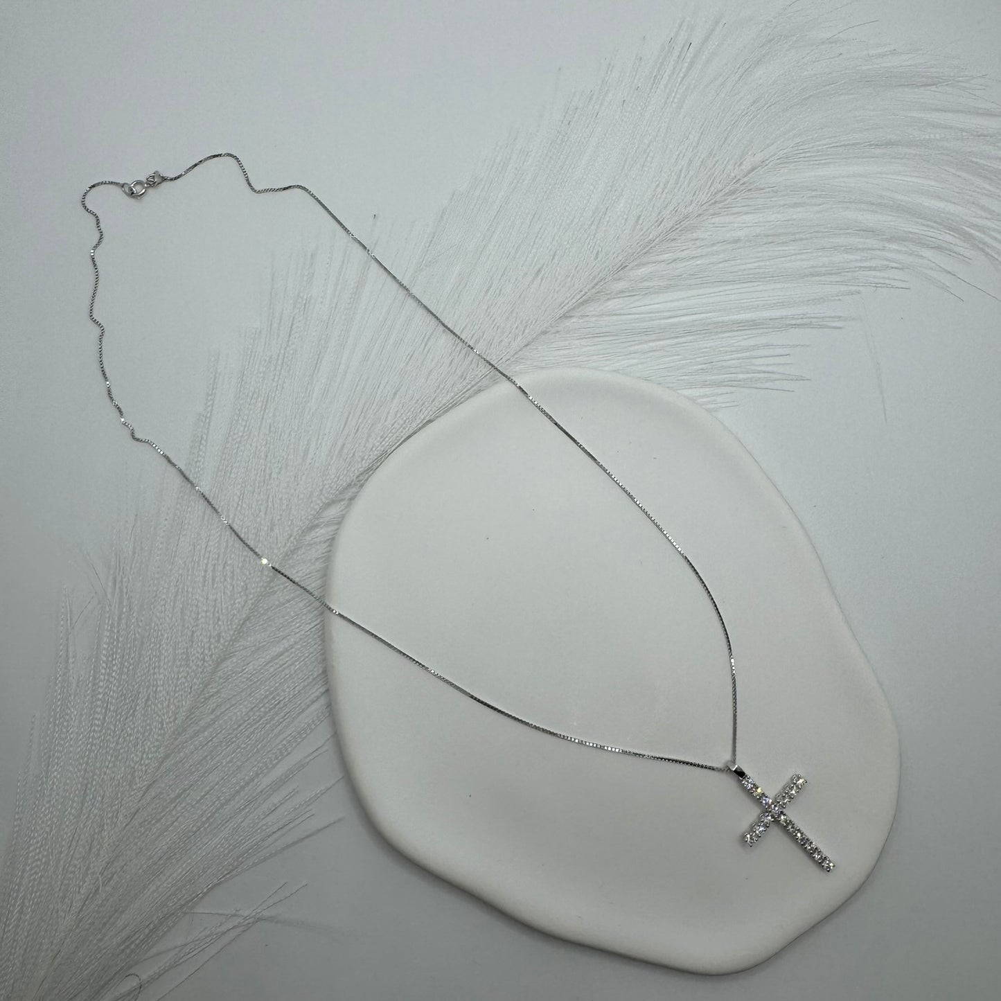 Collana veneziana con croce diamante e oro