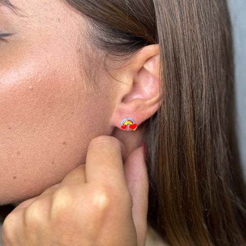 orecchini arcobaleno oro