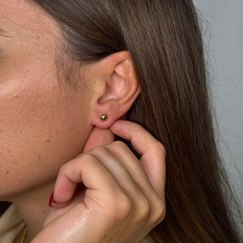 Orecchini sfere lisce oro