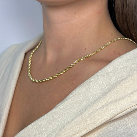 Collana fune Degradè oro