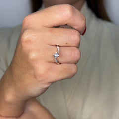 Anello solitario oro e diamanti
