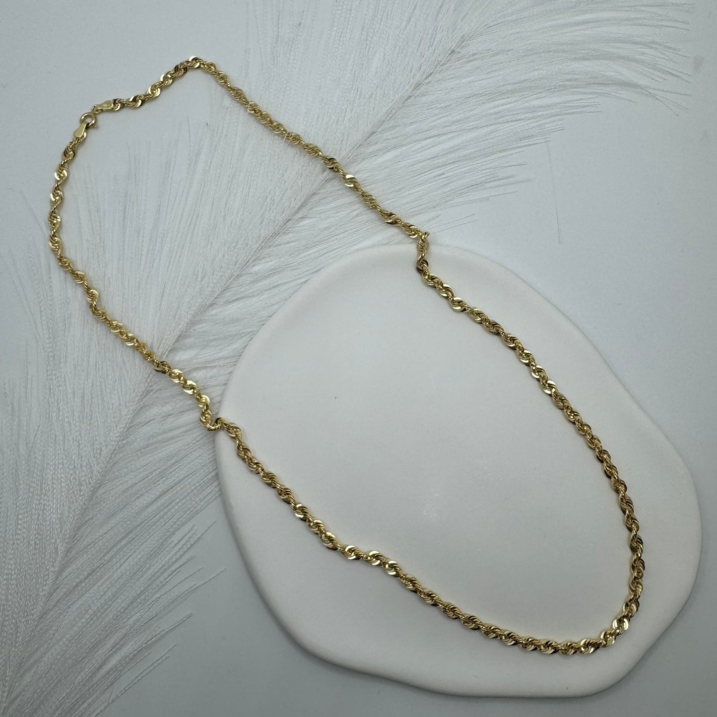 Collana fune americana media oro