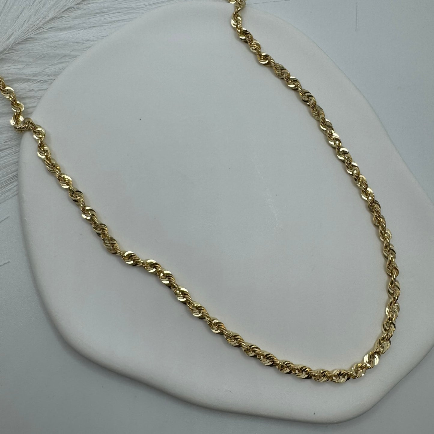 Collana fune americana media oro