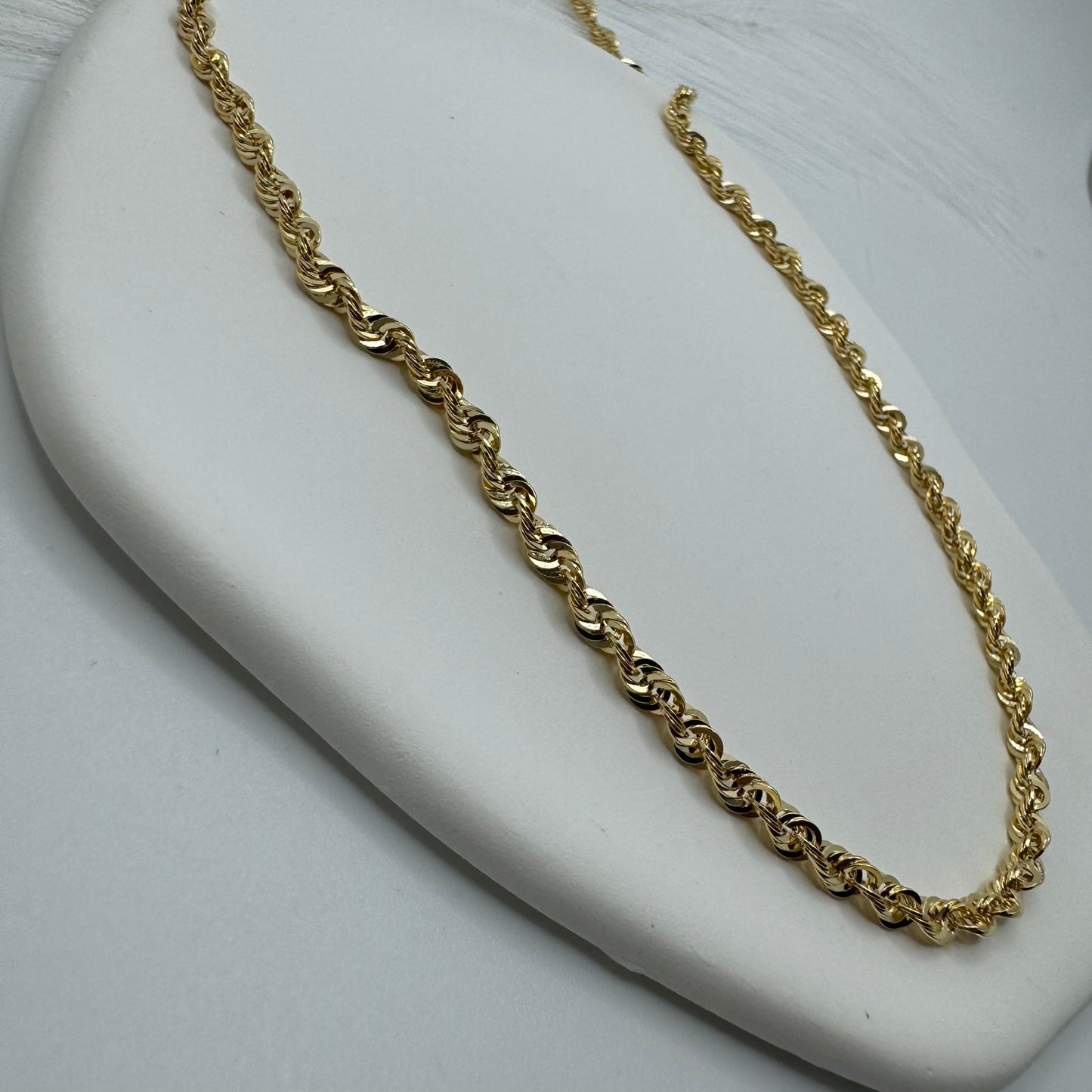 Collana fune americana media oro