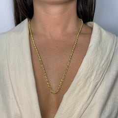 Collana fune voluminosa oro