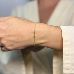 Bracciale fune oro