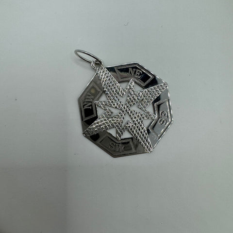 Pendente rosa dei venti oro