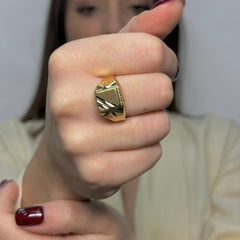 Anello Uomo scudo oro