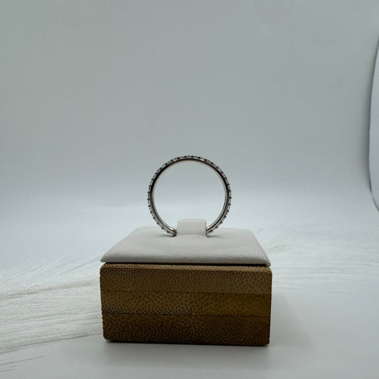 Anello Veretta slim oro e zirconi