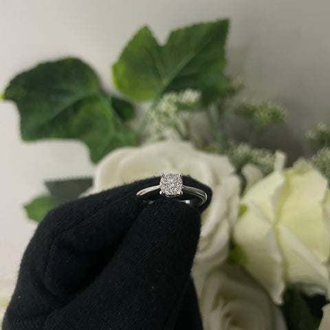 Anello solitario magic E-F / IF-VVS oro e diamanti