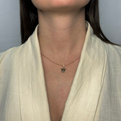 Collana specchiatina con Pendente angelo oro