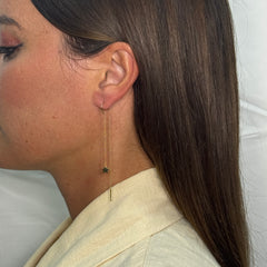 Orecchini stella pendente oro