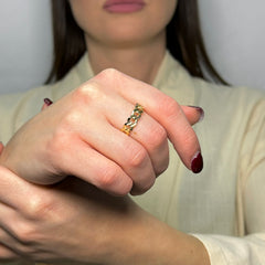 Anello groumette oro