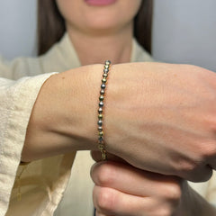 Bracciale sfere milleluci multicolor oro