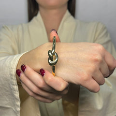 Bracciale Nodo rigido bombè oro