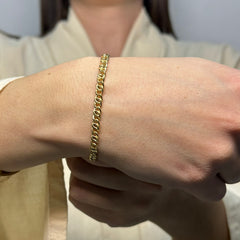 Bracciale traverso oro