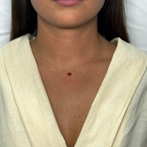 Collana rollò con cuore oro