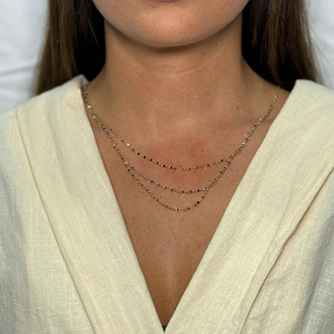 Collana specchiatina degradè multicolor oro