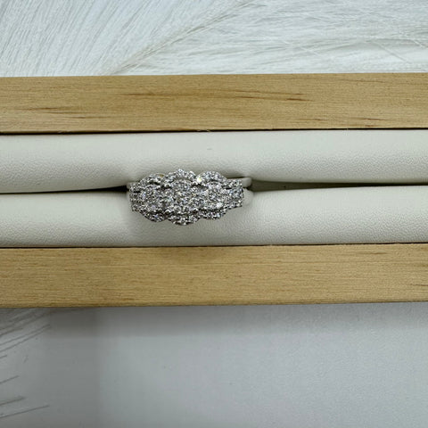 Anello trilogy  oro e diamanti E-F/IF VVS