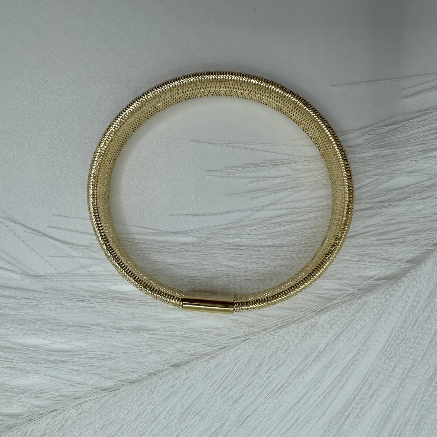 Bracciale fascia elastica oro