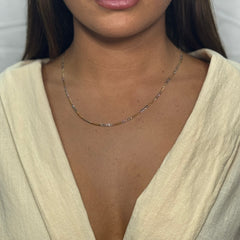 Collana groumette bicolor oro