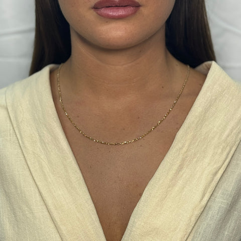 Collana rollò diamantata oro