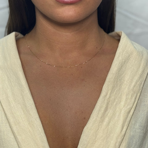 Collana rollò diamantata oro