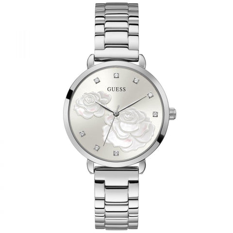 GUESS OROLOGIO DONNA ACCIAIO CON FIORI GW0242L1