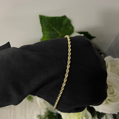 Bracciale fune oro