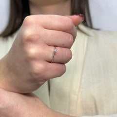 Anello solitario oro e diamante