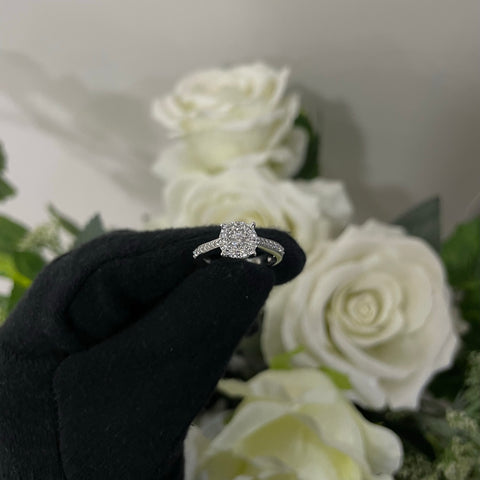 Anello Magic pavè E-F/ IF-VVS oro e diamanti