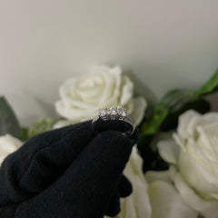 Anello trilogy E / IF-VVS oro e diamanti