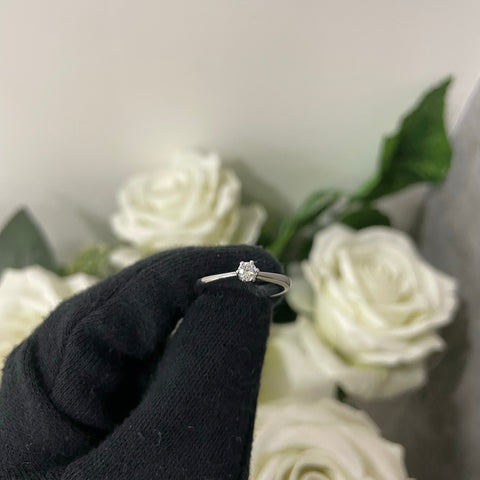 Anello solitario E-F / IF-VVS