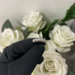 Anello veretta oro e diamanti