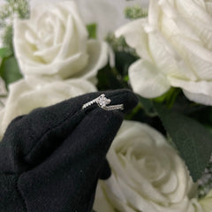 Anello solitario pavè E-F / IF-VVS oro e diamanti