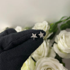 Orecchini stella oro e diamanti