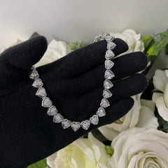 Collier cuori oro e diamanti